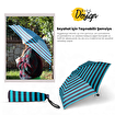 Biggdesign Moods Up Siyah Yeşil Çizgili Manuel Mini Şemsiye - Rüzgara Dayanıklı, Hafif, Renkli. ürün görseli