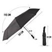 Biggdesign Moods Up Premium Gri Otomatik Şemsiye, Rüzgara Dayanıklı, Hızlı Kuruyan, Hafif, Kılıflı. ürün görseli