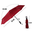 Biggdesign Moods Up Premium Bordo Otomatik Şemsiye, Rüzgara Dayanıklı, Hızlı Kuruyan, Hafif, Kılıflı. ürün görseli