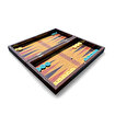 Picture of Biggdesign Bloom Backgammon Set | Magnetic Closure, Scratch-Resistant Surface