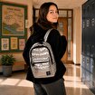 Biggdesign Moods Up Calm Kapitone Su Geçirmez Kumaşlı Okul ve Laptop Sırt Çantası Gümüş Renk. ürün görseli