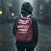 Biggdesign Moods Up Loved  Kapitone Su Geçirmez Kumaşlı Okul ve Laptop Sırt Çantası Pembe. ürün görseli