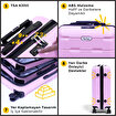 Biggdesign Moods Up TSA Kilitli 24" ABS Gövdeli Valiz  | Orta Boy-Pembe. ürün görseli