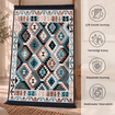 Bigghome SA1818A  Çift Taraflı Kilim 80*150 cm, Makinede Yıkanabilir, Etnik Desenli. ürün görseli