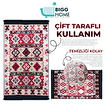 Bigghome Çift Taraflı Kilim, Makinede Yıkanabilir, Modern Desenli, 120*180 cm, SA1590A. ürün görseli