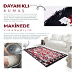 Bigghome Çift Taraflı Kilim, Makinede Yıkanabilir, Modern Desenli, 120*180 cm, SA1590A. ürün görseli