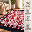 Bigghome SA1590A Çift Taraflı Kilim 120*180 cm, Makinede Yıkanabilir, Etnik Desenli. ürün görseli