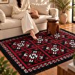Picture of BiggHome Rug -80*150 cm, Machine Washable, Durable, Ethnic-Inspired Pattern for Living Room, SA25MK , 31.5 x 59.06 inches, 31.5 x 59.06 inches, 3.21 lbs.