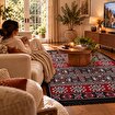 Picture of BiggHome Rug - 80x150 cm, Machine Washable, Durable, Ethnic-Inspired Pattern for Living Room, SA25HC , 31.5 x 59.06 inches , 3.21 lbs.