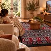 Bigghome SA25HC Kilim 120*180 cm, Makinede Yıkanabilir, Etnik Desenli. ürün görseli