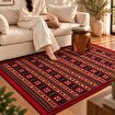 Bigghome SA25BA Kilim 80*150 cm, Makinede Yıkanabilir, Etnik Desenli. ürün görseli