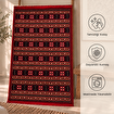 Bigghome SA25BA Kilim 120*180 cm, Makinede Yıkanabilir, Etnik Desenli. ürün görseli