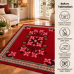 Bigghome SA25PY Kilim 120*180 cm, Makinede Yıkanabilir, Etnik Desenli. ürün görseli