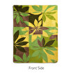 Picture of Bigghome Botanic Double Blanket 200x220 cm – Soft Cotton Blend, Botanical Pattern