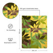Picture of Bigghome Botanic Double Blanket 200x220 cm – Soft Cotton Blend, Botanical Pattern