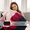 Picture of Bigghome Ritim Double Blanket 200x220 cm