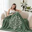 Picture of Bigghome Cintemani Green Double Blanket 200x220 cm 