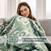 Picture of Bigghome Cintemani Green Double Blanket 200x220 cm 