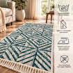 Bigghome Çift Taraflı Kilim 80*150 cm SA26MB Makinede Yıkanabilir Modern Desenli. ürün görseli