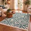 Bigghome Çift Taraflı Kilim 120*180 cm SA26MB Makinede Yıkanabilir Modern Desenli. ürün görseli