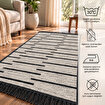 Bigghome Çift Taraflı Kilim 80*150 cm SA26MK Makinede Yıkanabilir Modern Desenli. ürün görseli