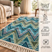 Bigghome Çift Taraflı Kilim 80*150 cm SA26OP Makinede Yıkanabilir Modern Desenli . ürün görseli