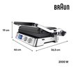 Braun Multigrill 9 CG9040 2000 W Izgara ve Tost Makinesi. ürün görseli
