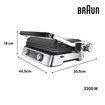 Braun MultiGrill 9 Pro CG9140 2200 W Izgara ve Tost Makinesi. ürün görseli