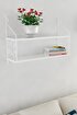 Decormet Seramoni Raf Seti 2 Raflı 200*720 Metal Beyaz+Ahşa. ürün görseli