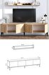 Decormet Primo Tv Ünitesi Safir Meşe- Dec-20068. ürün görseli