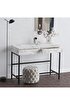 Decormet Linda Makyaj Masası Carrara Marble. ürün görseli