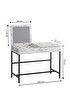 Decormet Linda Makyaj Masası Carrara Marble. ürün görseli
