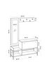 Decormet Nonso Ayakkabılık Carrara Marble. ürün görseli