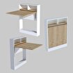 Decormet Bracked Çok Fonksiyonlu Masa Safir Meşe. ürün görseli