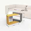 Picture of Decortie Trio Coffee Table - White - Retro Grey - Ancient White