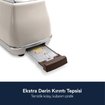 Delonghi CTOV 2103.BG Icona Vintage Krem Ekmek Kızartma Makinesi. ürün görseli