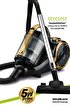 GoldMaster Goldblack Hepa Filtreli 3 Litre Kapasiteli Hız Ayarlı Toz Torbasız Cyclone Elektrikli Süpürge. ürün görseli
