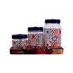 Herevin 139357-810 Mozaik Desenli Kavanoz Seti 3'lü (425-660-1000 ml). ürün görseli