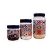 Herevin 139357-810 Mozaik Desenli Kavanoz Seti 3'lü (425-660-1000 ml). ürün görseli