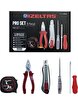 İzeltaş 5'li Pro Set 5 Parça Kraft Pense 160MM Kontrol Kalemi Tornavida Maket Bıçağı Şerit Metre. ürün görseli