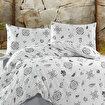 Keep London Home Series 307 Natural Cotton(Doğal Pamuk) Tek Kişilik Nevresim Takımı-Gri. ürün görseli