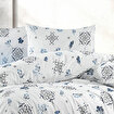 Keep London Home Series  309 Natural Cotton(Doğal Pamuk) Tek Kişilik Nevresim Takımı-Mavi. ürün görseli