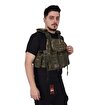 Fonksiyonel Kolay Çıkarılabilen Hücum Yeleği Airsoft Vest – Askeri Kamuflaj resmi