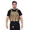 Fonksiyonel Kolay Çıkarılabilen Hücum Yeleği Airsoft Vest – Jandarma Çöl Kamuflaj resmi