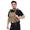 Fonksiyonel Kolay Çıkarılabilen Hücum Yeleği Airsoft Vest – Jandarma Çöl Kamuflaj resmi