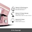 Karaca Mastermaid Chef Pro Çift Kollu Hamur Yoğurma Makinesi Pink 1500W 5L. ürün görseli