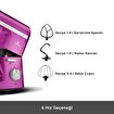 Picture of Karaca Mastermaid Chef Pro Dual-Arm Stand Mixer – Fushia Love 1750W