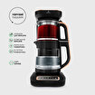 Karaca Çaysever Robotea Pro 4 in 1 Konuşan Otomatik Cam Çay Makinesi Su Isıtıcı ve Filtre Kahve Demleme Makinesi 2500W Black Copper. ürün görseli