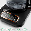 Karaca Çaysever Robotea Pro 4 in 1 Konuşan Otomatik Cam Çay Makinesi Su Isıtıcı ve Filtre Kahve Demleme Makinesi 2500W Black Copper. ürün görseli