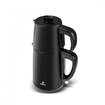 Karaca Gastro Dem 2 in 1 Çelik Inox Çay Makinesi ve Su Isıtıcı Shiny Black. ürün görseli